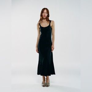 Realisation Par Black Allegra silk Dress Small